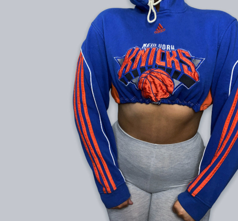 New York Knicks Reworked Crop Hoodie