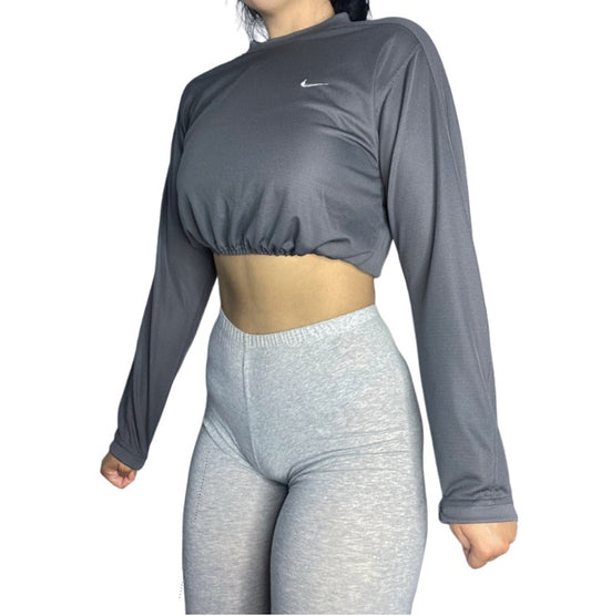 Nike Reworked Long-sleeve Crop Top