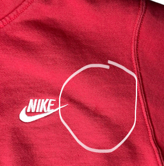 NIKE - Reworked Red Classic Hoodie