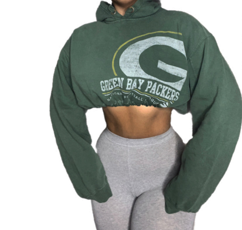 NFL Green Bay Packers Reworked Crop Hoodie