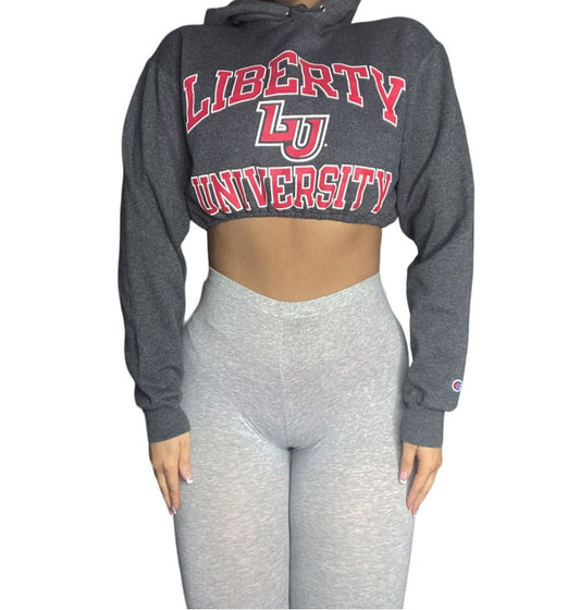 Liberty University Reworked Crop Hoodie