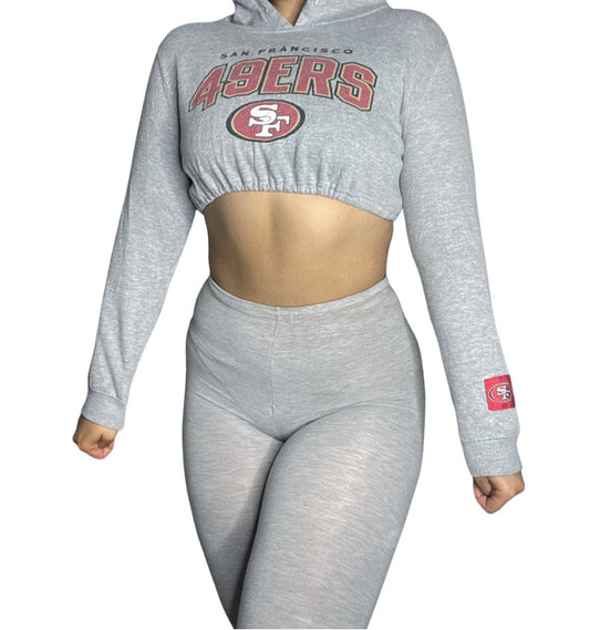 San Fransisco 49ers Reworked Crop Hoodie