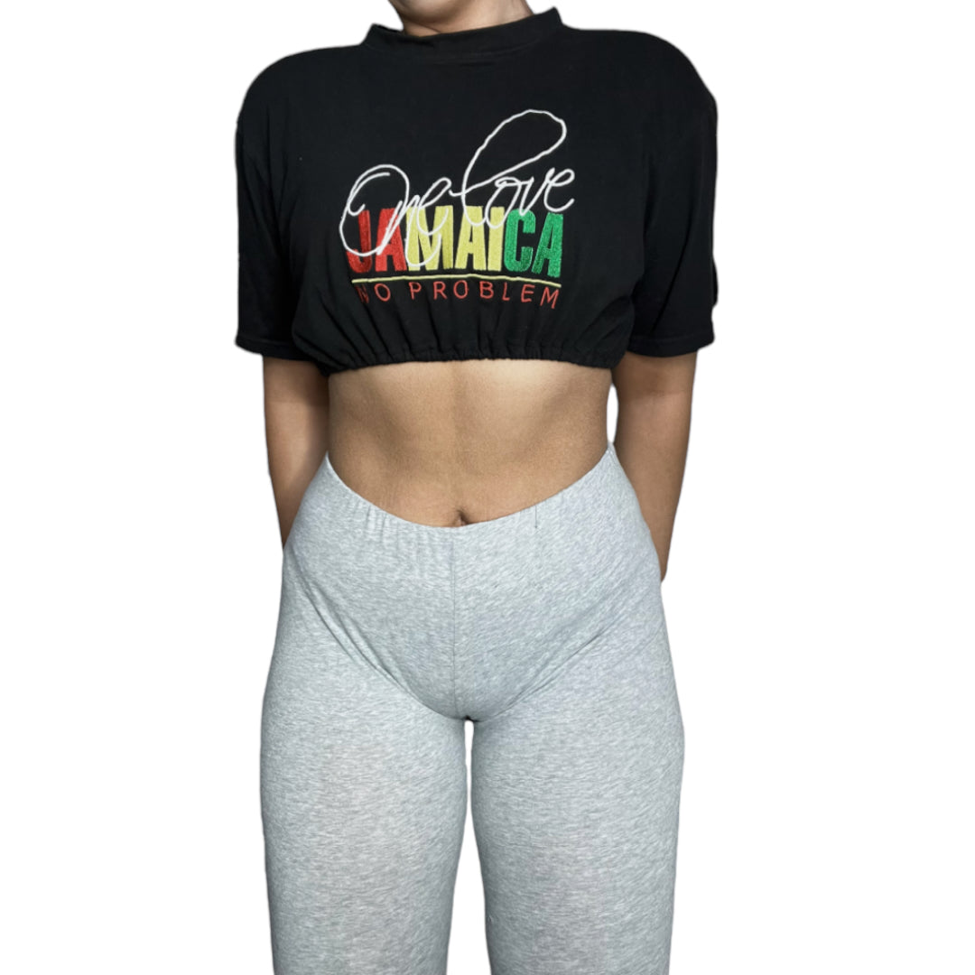 Jamaica One Love Reworked Crop Top