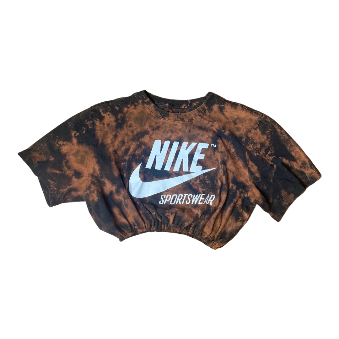 Nike Reworked Bleach Dye Crop Top