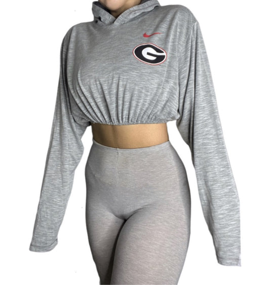 University of Georgia Reworked Crop Hoodie