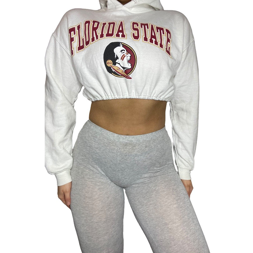 Florida State Univeristy Reworked Crop Hoodie