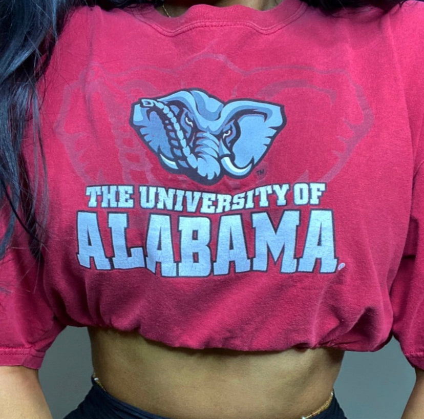 The University of Alabama Reworked Crop Top