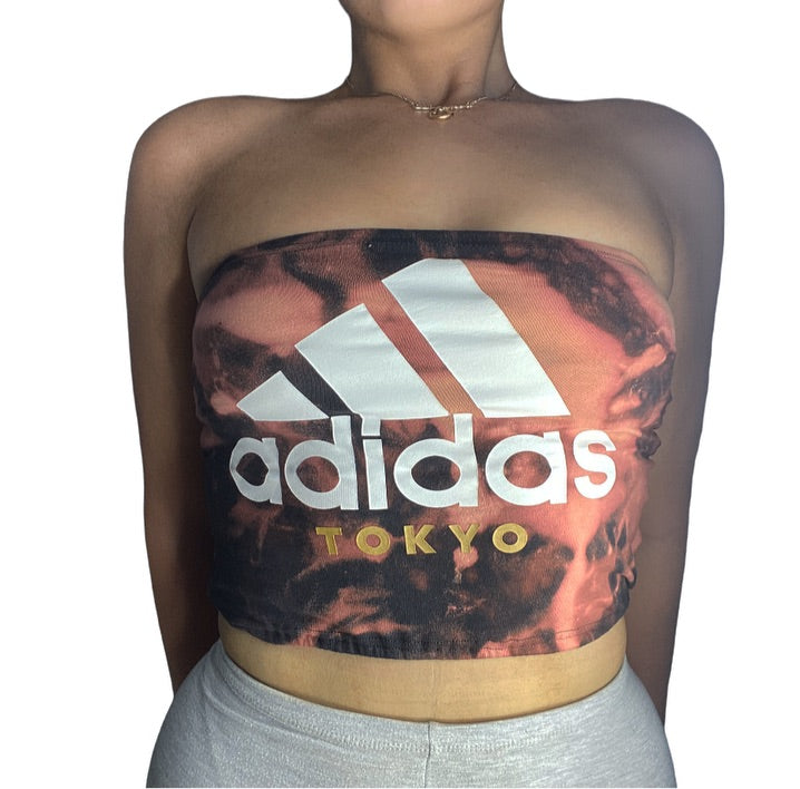 Adidas Tokyo Reworked Bleach Dye Tube Top