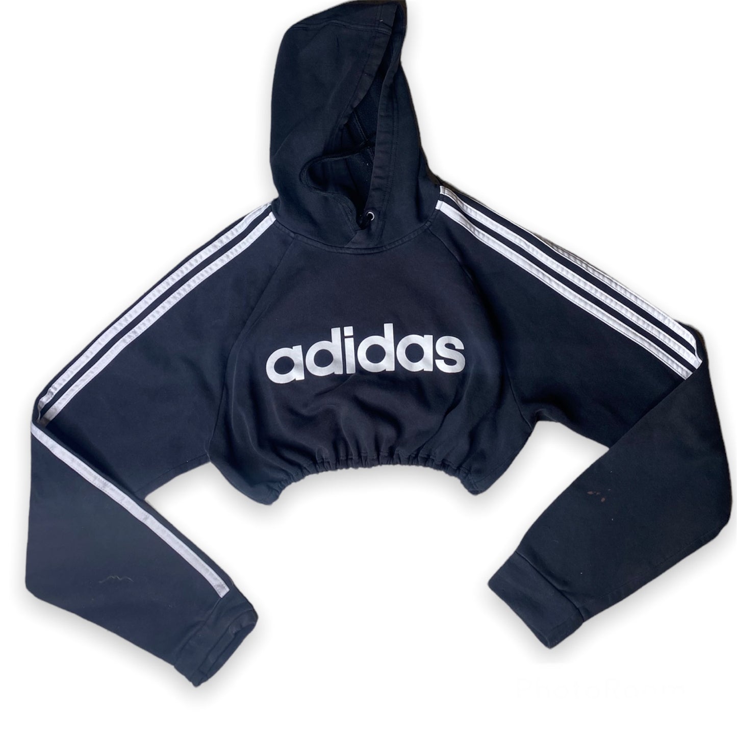 Adidas Reworked Three Stripe Crop Hoodie