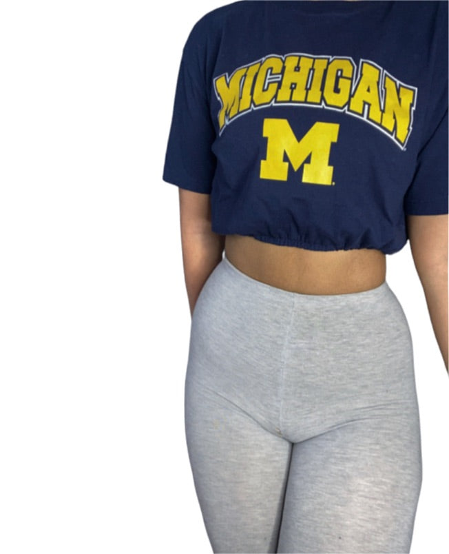 University of Michigan Reworked Crop Top