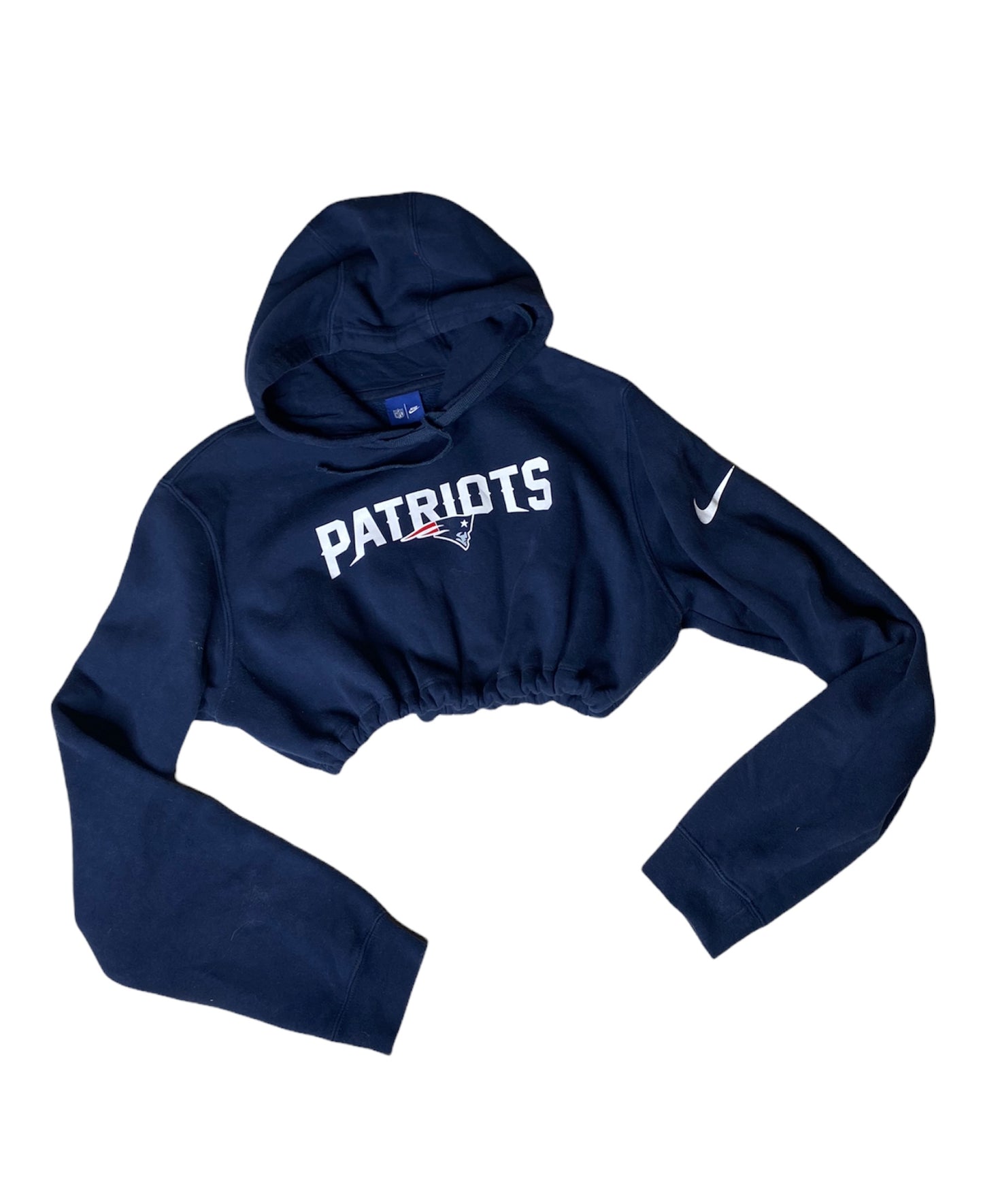 NIKE New England Patriots Reworked Crop Hoodoe