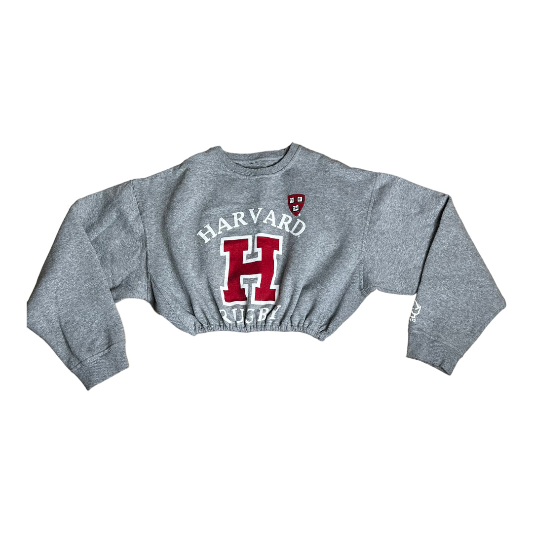 Harvard Reworked Crop Crewneck