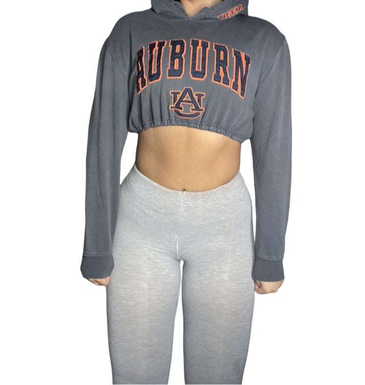 Auburn University Reworked Crop Hoodie