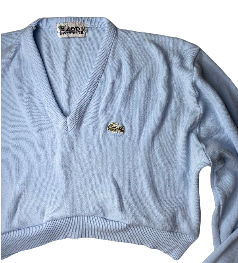 Lacoste Knit Reworked Crop Sweater