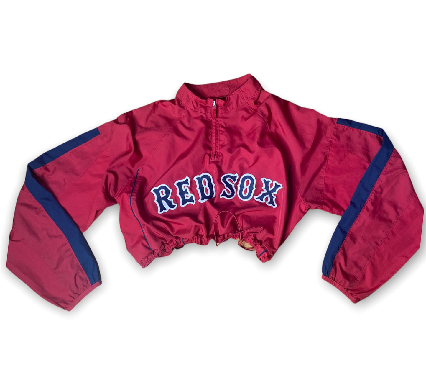 Boston Red Sox Reworked Drawstring Crop Windbreaker