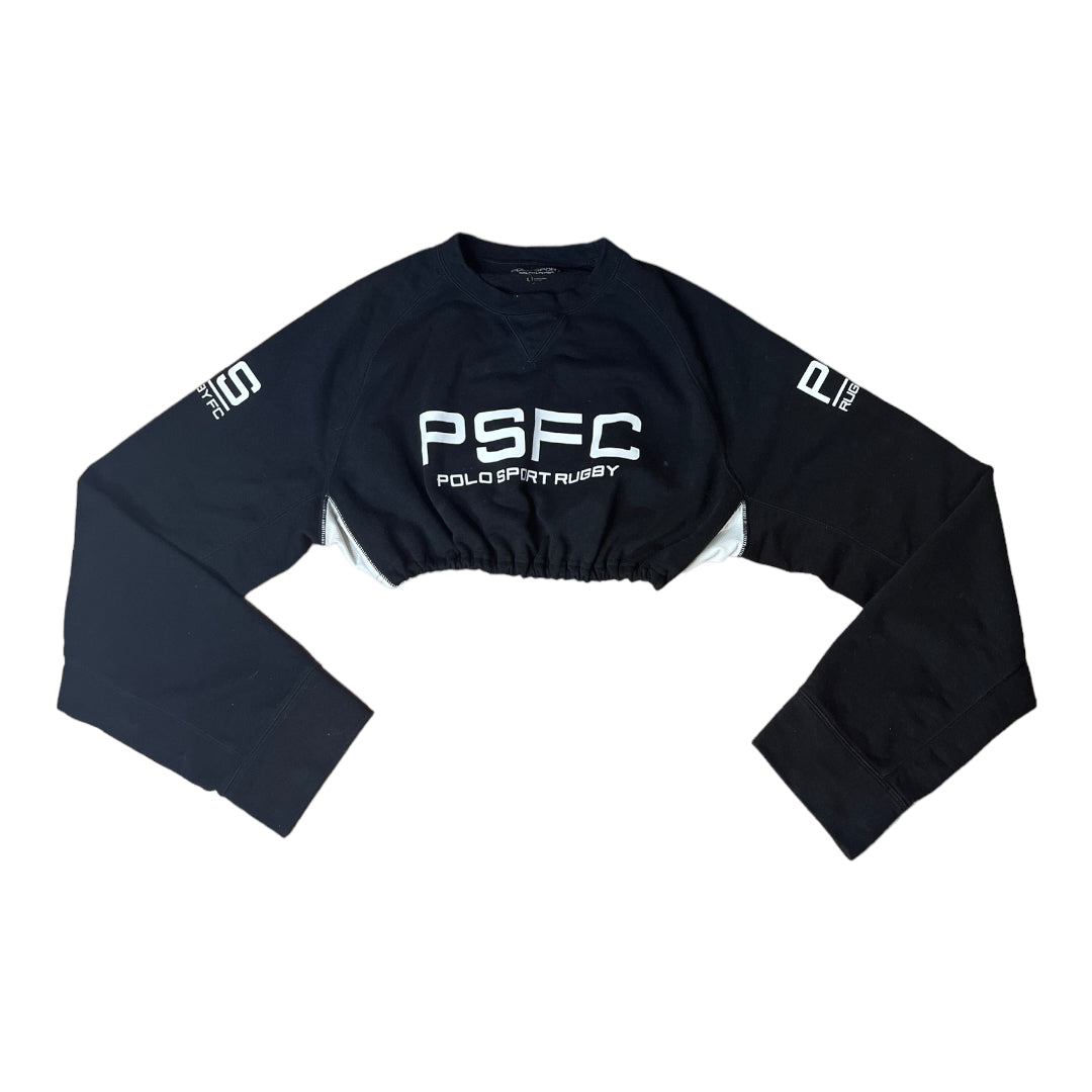 Polo Sport Rugby Reworked Crop Crewneck Sweatshirt