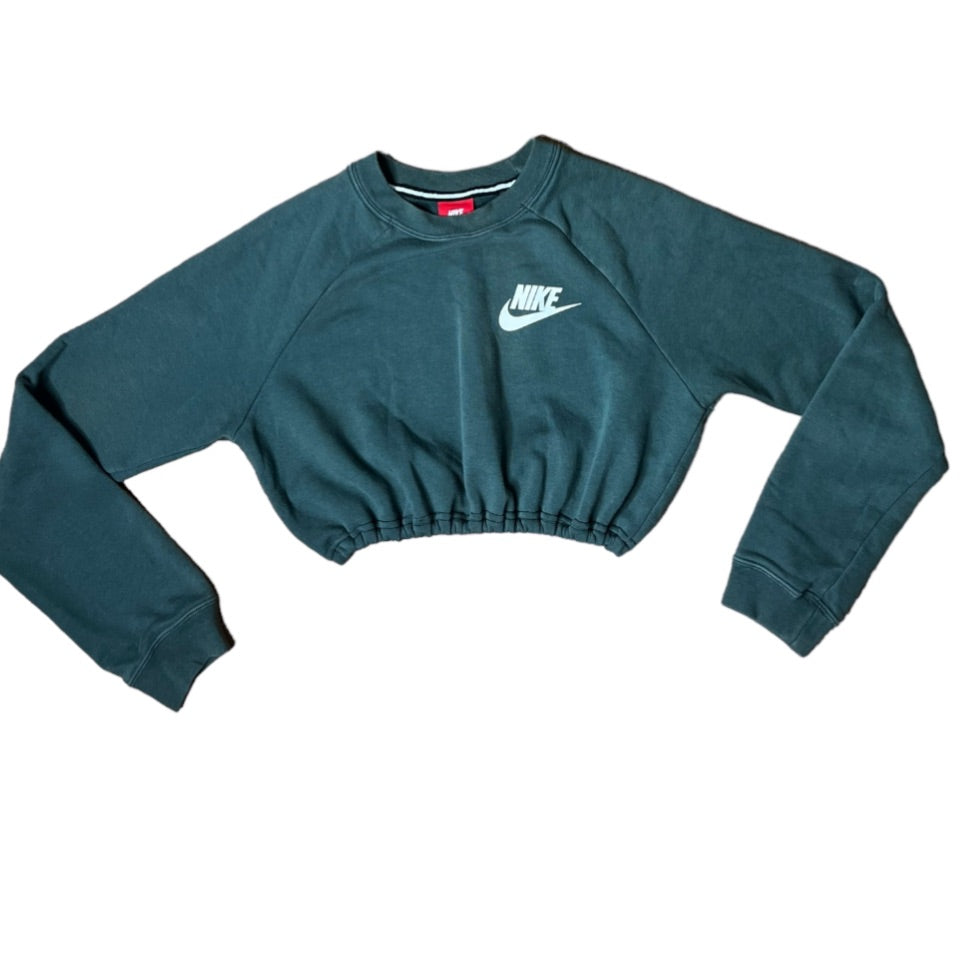 Nike Reworked Crop  crewneck Sweatshirt