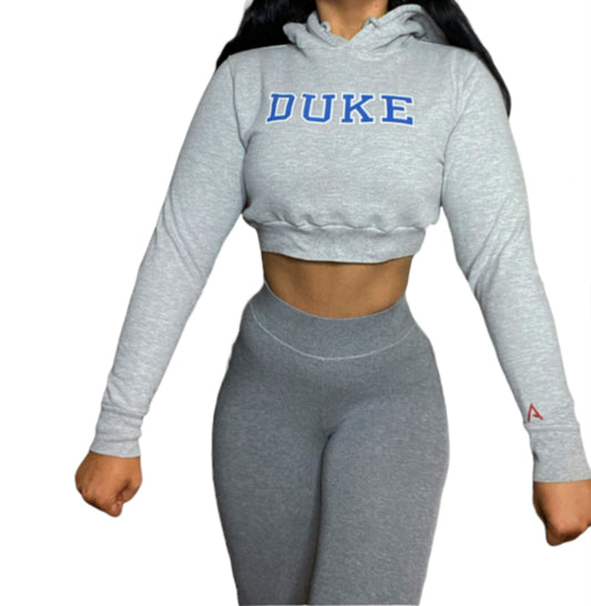 Duke Reworked Crop Hoodie