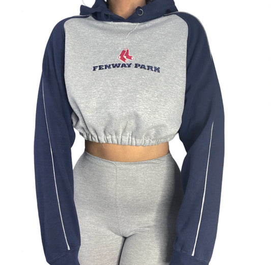 Vintage Fenway Park / Boston Red Sox Reworked Crop Hoodie