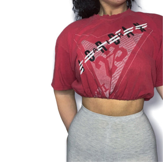 Jordans Reworked Graphic T Crop Top