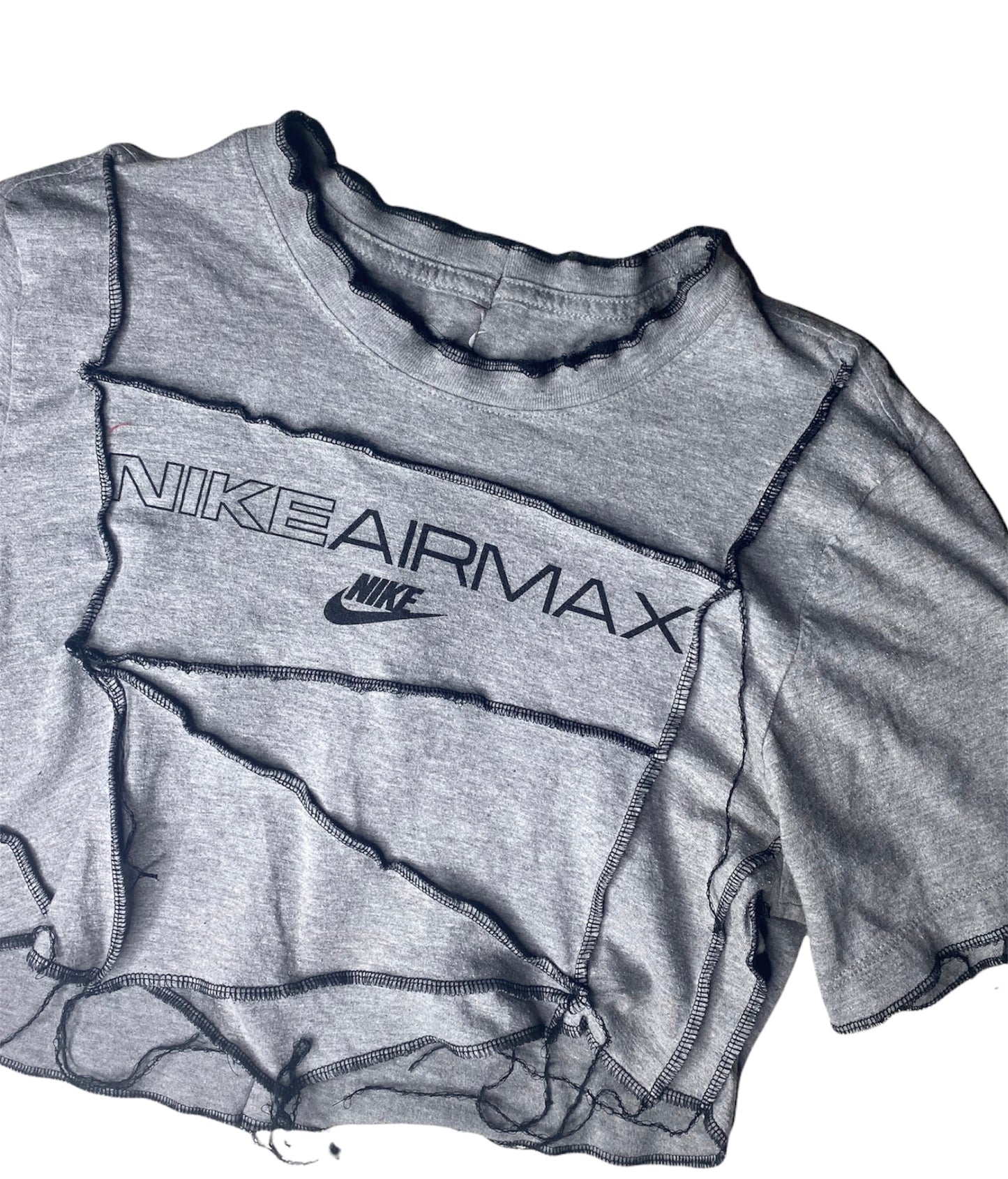 NIKE Air Max Reworked Contrast Stitch Crop Top