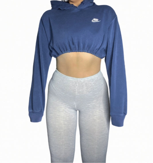 Nike Reworked Crop Hoodie Sweatshirt