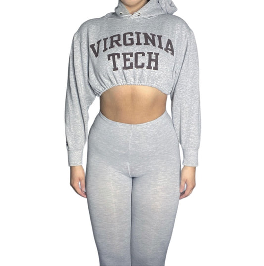 Virginia Tech Reworked Crop Hoodie