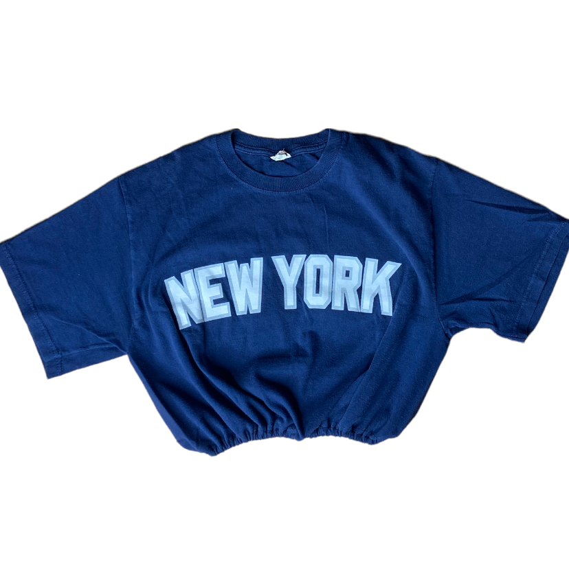 New York Yankees Reworked Crop Top