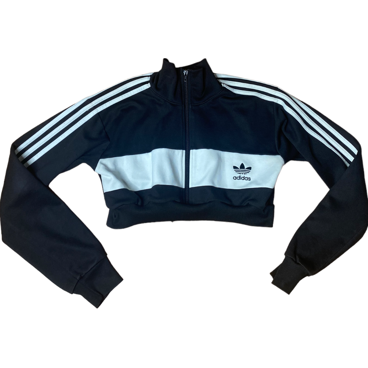 Vintage Adidas y2k Zip Up Crop Track Jacket