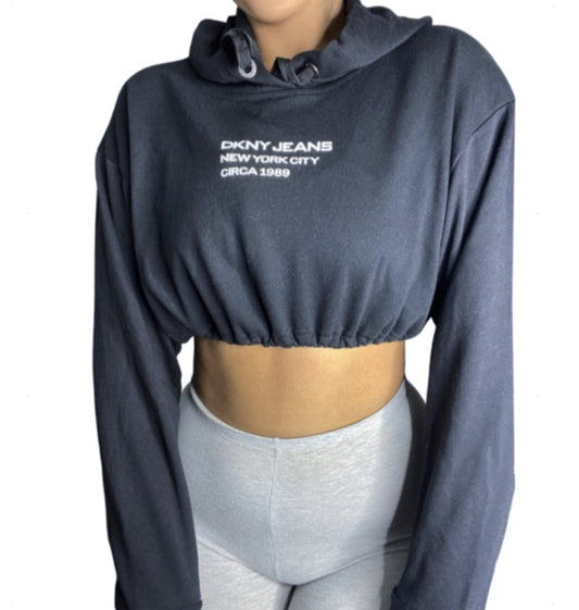 DKNY Reworked Crop Hoodie