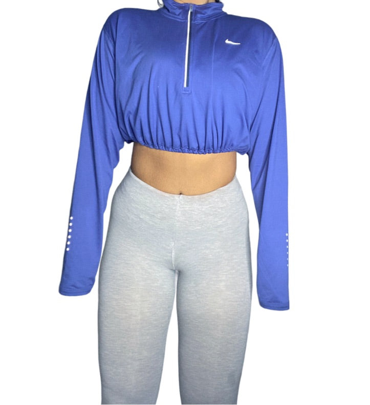 Nike Reworked Crop Quarter Zip Up