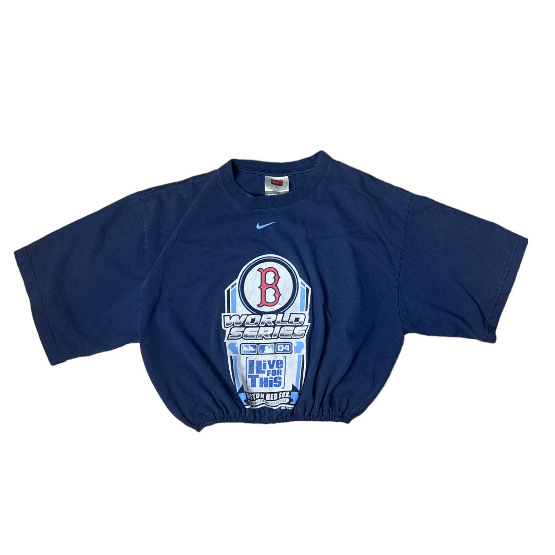 Boston Red Sox Reworked 2004 Crop Top