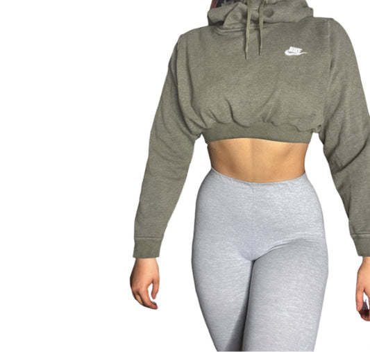 Nike Reworked Crop Hoodie Sweatshirt