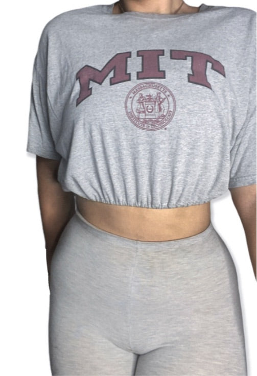 Massachusetts Institute of Technology Reworked Crop Top