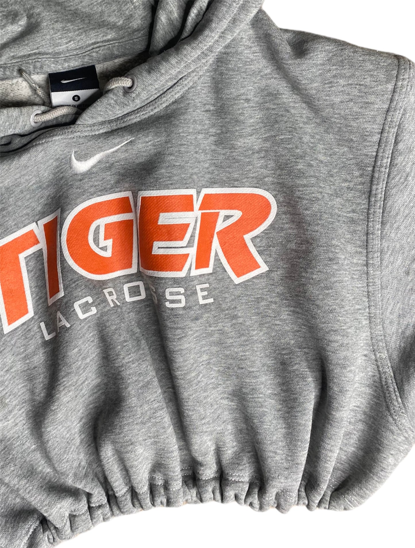 NIKE Tiger Lacrosse Reworked Crop Hoodie