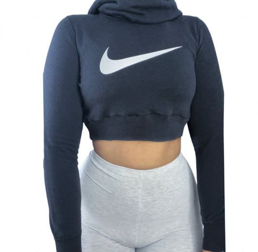 Nike Reworked Cowl Neck Crop Hoodie