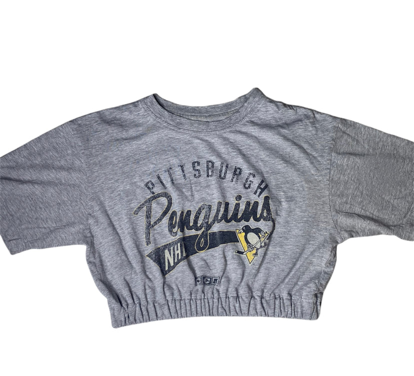 Pittsburgh Penguins NHL Reworked Crop Top