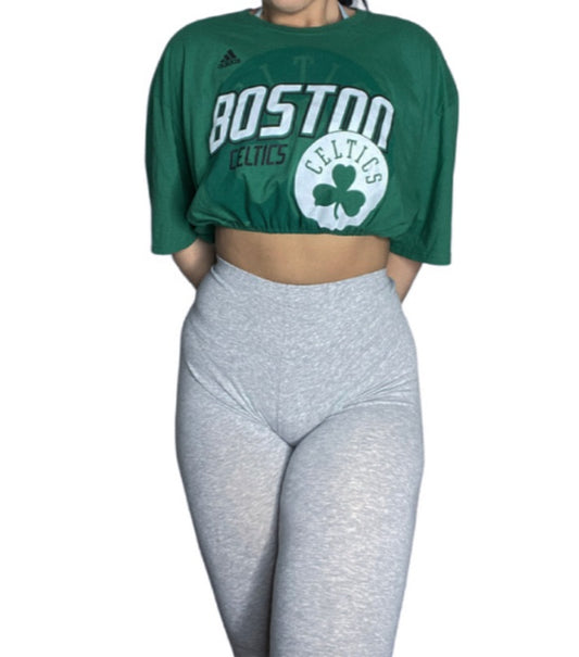 Boston Celtics Reworked Crop Top