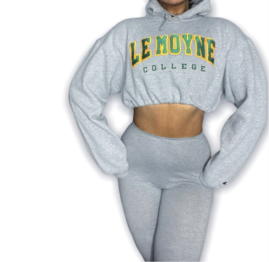 Le Moyne College Reworked Crop Hoodie