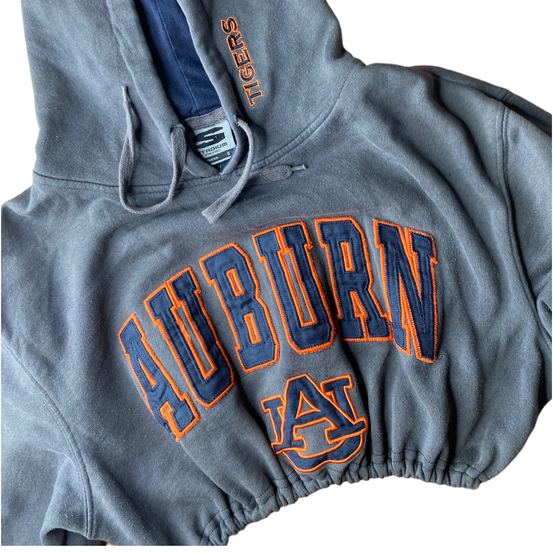 Auburn University Reworked Crop Hoodie