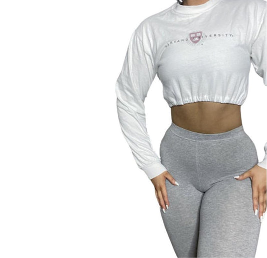 Harvard / Champion Reworked Crop Top