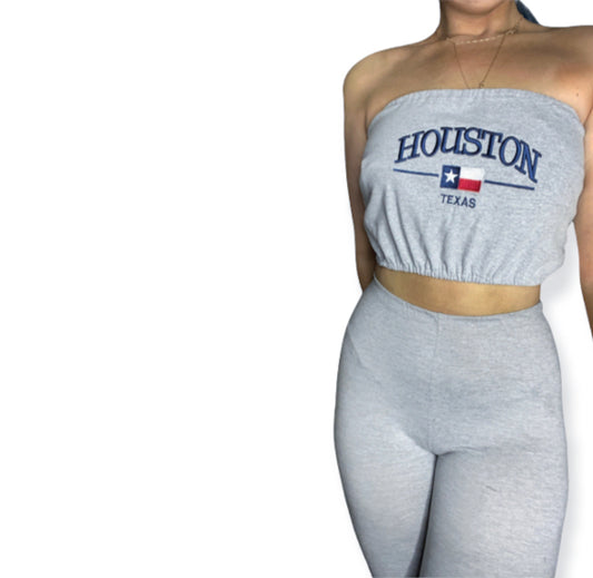 Houston Texas Reworked Tube Top