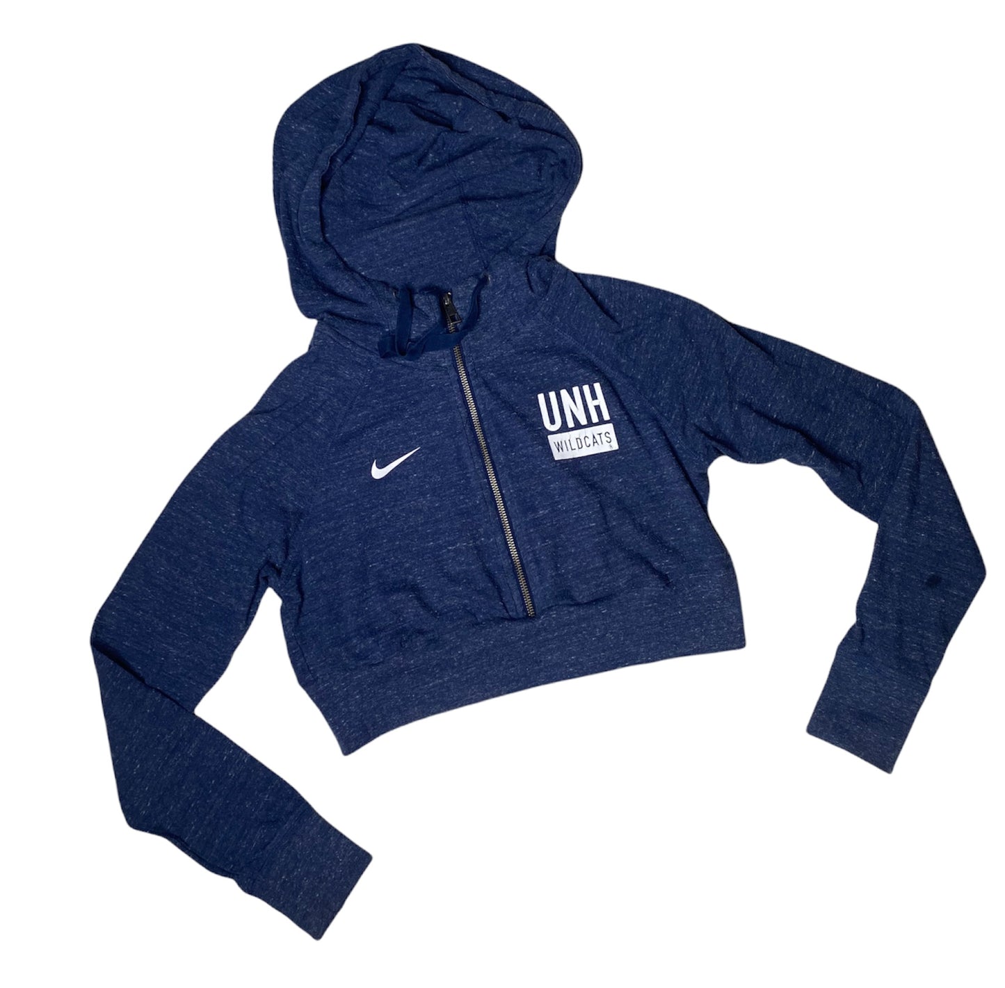 UNH x NIKE Reworked Crop Zip Up Hoodie