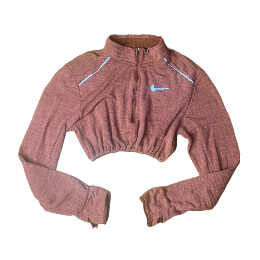 Nike Reworked Crop Quarter Zip Up