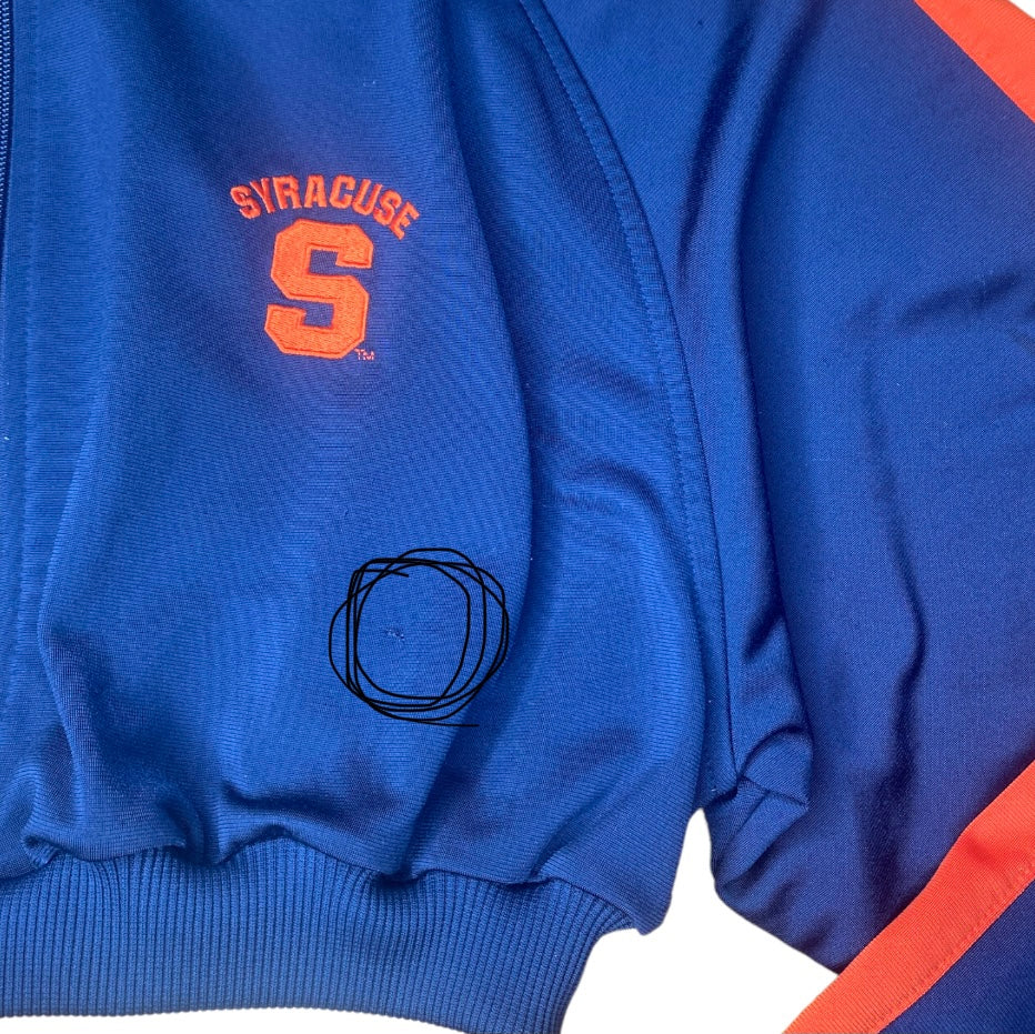 Syracuse University x Nike Reworked Crop Zip Up Track Jacket