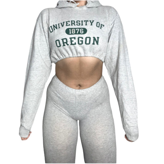 University of Oregon Reworked Crop Hoodie