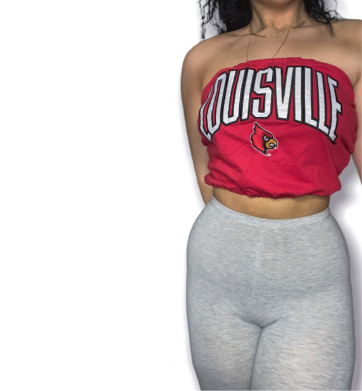 Louisville Cardinals Reworked Tube Top