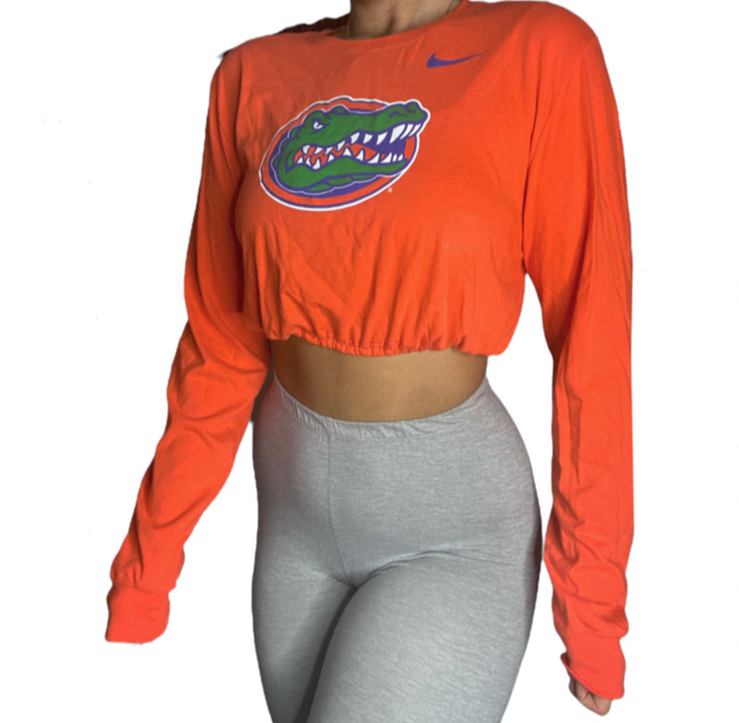 Florida Gators Reworked Long sleeve Crop Top