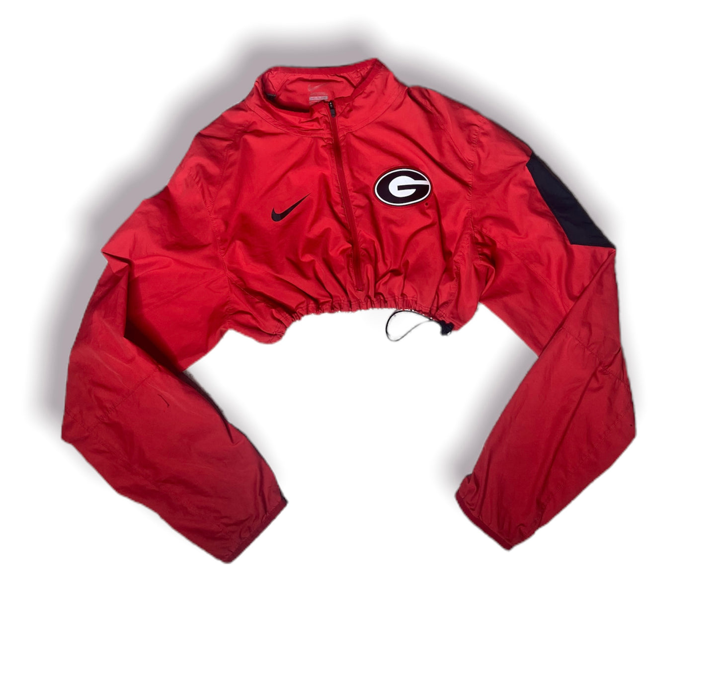 Nike x Georgia Bull Dogs Reworked Drawstring Crop Windbreaker