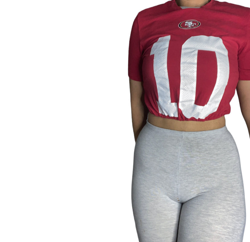 San Francisco 49ers Reworked Crop Top